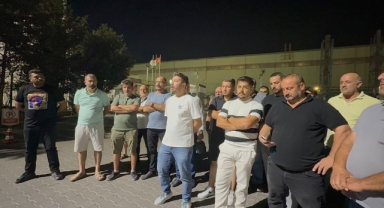 Gemlik'te liman sahasında iş durdu