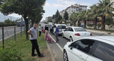 Zincirleme kazada 1 bebek ve çocuk yaralandı