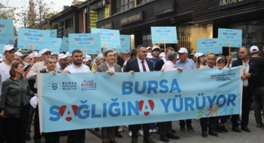 Bursalılar, sağlık için yürüdü
