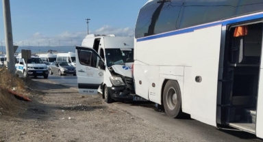 Gemlik’te zincirleme kaza: 9 işçi yaralandı