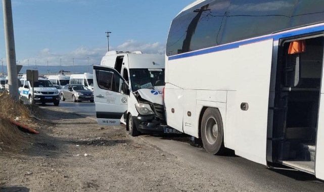 Gemlik’te zincirleme kaza: 9 işçi yaralandı