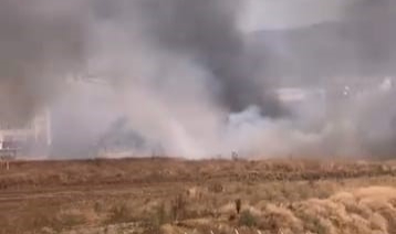 İnegöl'de korkutan anız yangını