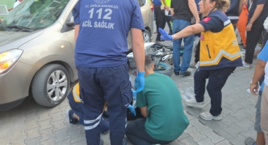 Motosiklet küçük çocuğa çarptı