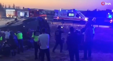 Şanlıurfa’da yolcu otobüsü devrildi: 27 yaralı