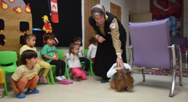 Yıldırım'da minik İtfaiyeciler göz kamaştırdı