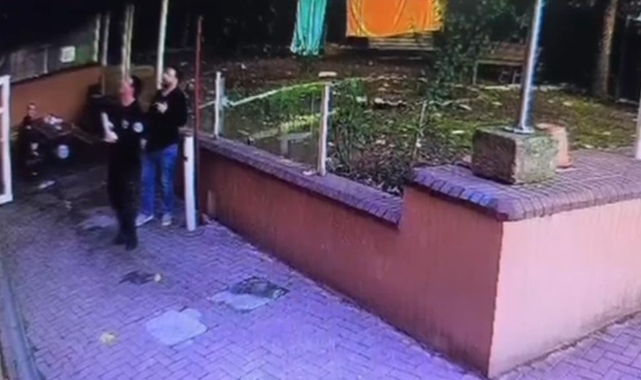 AVM'nin balkonundan atılan şişe itfaiye personelinin yanında patladı