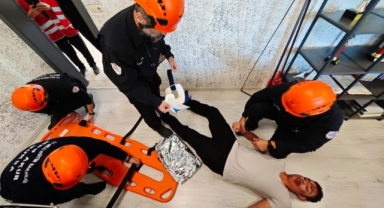 Bursa'da gerçeğini aratmayan tatbikat