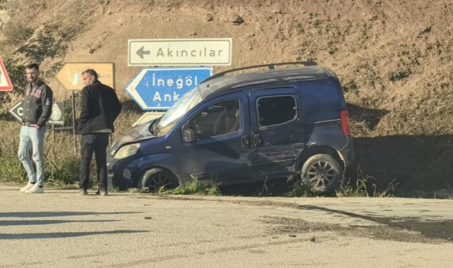 Çarpışmanın etkisiyle kanala uçtu