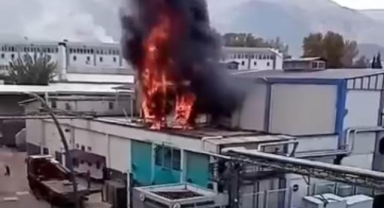 Gürsu’da korkutan fabrika yangını