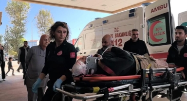 İskelenin altında kalan işçi ağır yaralandı