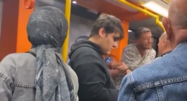 Metroda yaka paça kavga kamera da