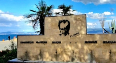 Mudanya'daki çeşmeden 'laiklik' silindi