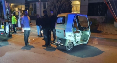 Takla atan elektrikli treeporterde 1 kişi yaralandı