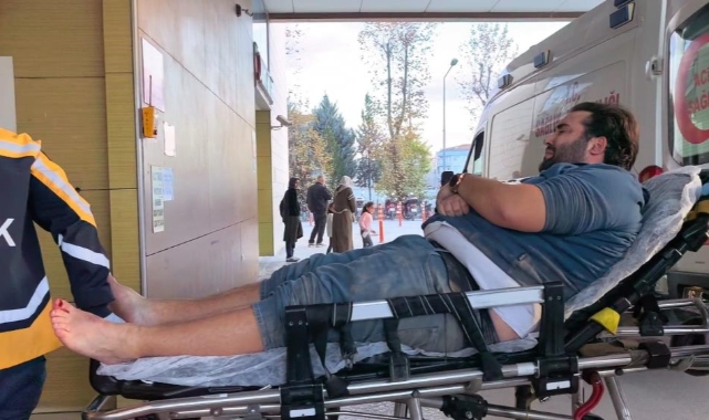 600 kiloluk demir silindirin altında kaldı