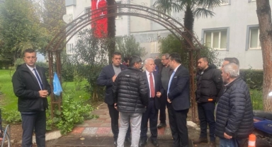 Başkan Bozbey'den şehit binbaşının ailesine taziye ziyareti