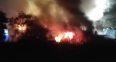 Bursa'da fabrika yangını