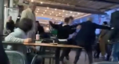 Bursa'da gençlerin meydan muhaberesi kamerada