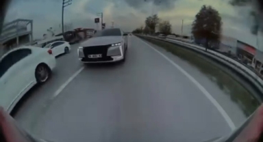 Bursa'da tehlikeli makas kamerada