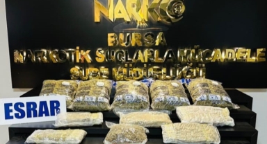 Bursa’da uyuşturucu operasyonu: 15 kilo esrar ele geçirildi