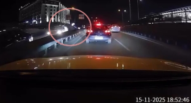 Bursa'da zincirleme kaza kameraya yansıdı