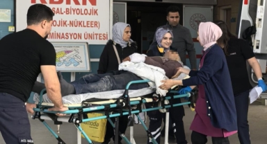 Elini makinaya kaptıran işçi yaralandı