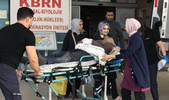 Elini makinaya kaptıran işçi yaralandı