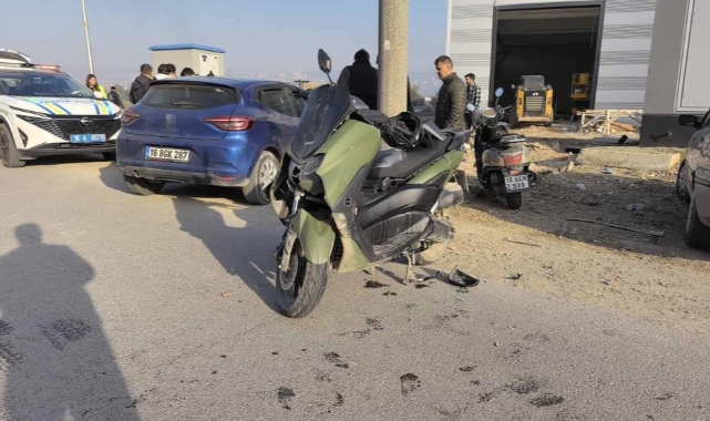 İnegöl'de otomobil ile motosiklet çarpıştı: 1 ağır yaralı