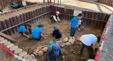 Öğrenciler, Arkeopark’ta arkeolojiyi tanıyor