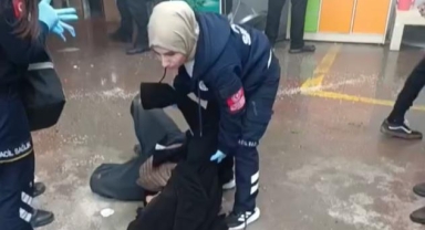 Pazar alanında korkutan anlar