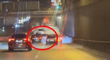 Trafiği tehlikeye düşüren ve makas atanlar kamerada