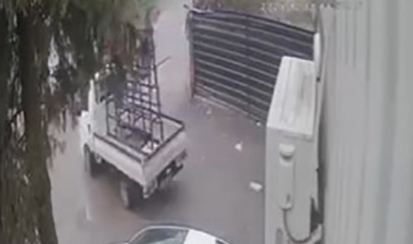 Akıl almaz kazanın güvenlik görüntüsü ortaya çıktı