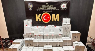 Bursa'da bin 200 litre etil alkol ele geçirildi
