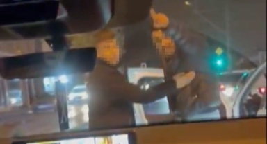 Bursa'da trafikte korku dolu anlar