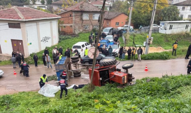 Gemlik Belediyesi'ne ait traktör kaza yaptı: 1 ölü