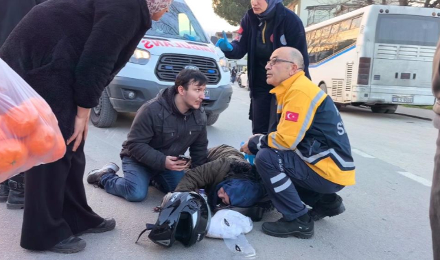 İnegöl'de 2 motosiklet çarpıştı: 4 yaralı