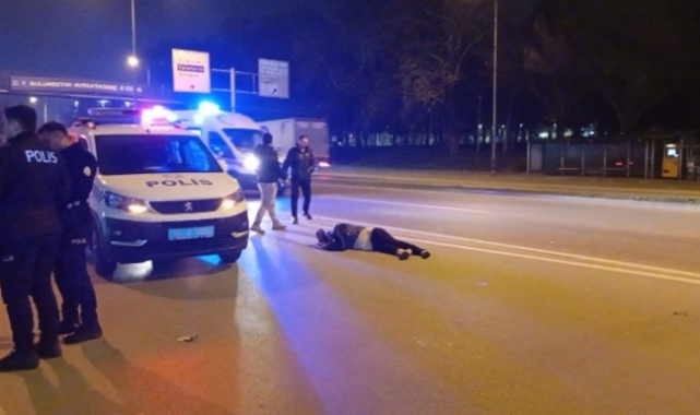 Karşıdan karşıya geçmeye çalışırken otomobil çarptı