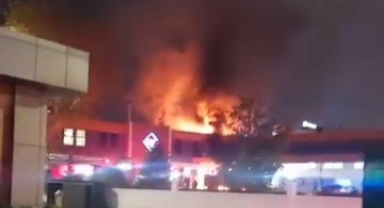 Kestel'de fabrika yangını paniğe neden oldu