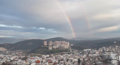 Kestel semalarında gökkuşağı oluştu