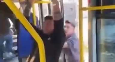 Nilüfer’de otobüsü satırla bastı