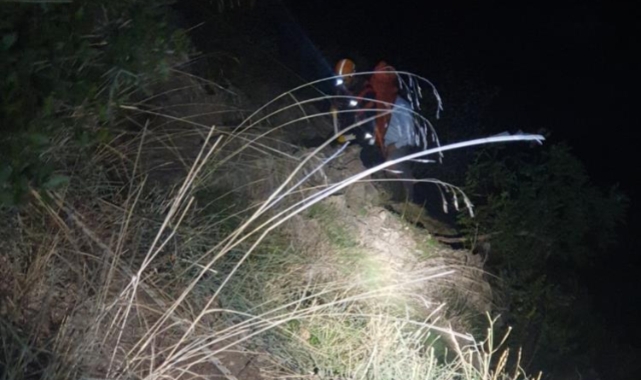 Ormanlık alanda mahsur kalan bir kişi kurtarıldı