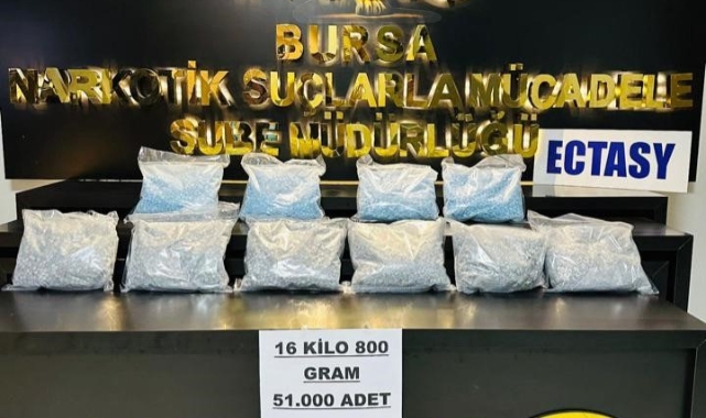 Uyuşturucu operasyonu'nda 51 bin adet extacy ele geçirildi