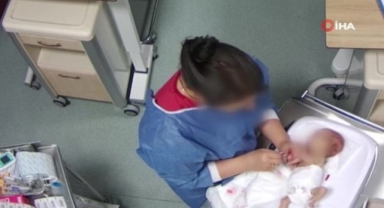 Bebeği darbeden hemşire polise teslim oldu