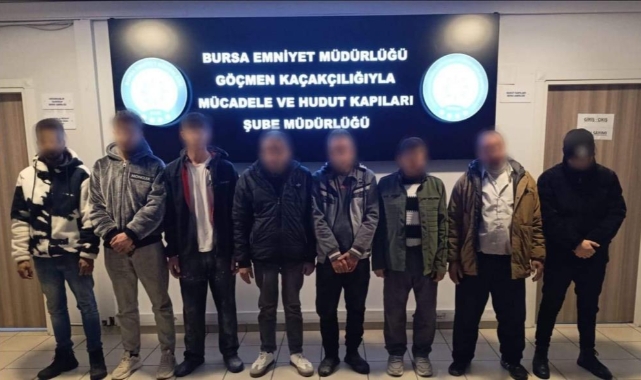 Bursa'da kaçak yabancı işçi operasyonu: 8 gözaltı