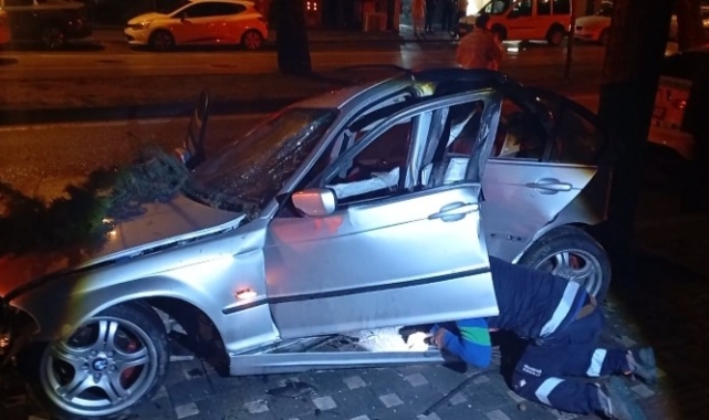 Bursa’da korkunç kaza: 2 ağır yaralı