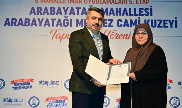 Büyük dönüşüm yolunda Yıldırım'da tapu şenliği