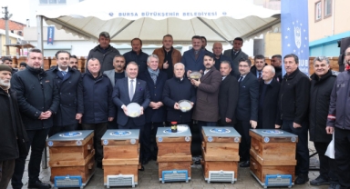 Büyükşehir'den dağ yöresine arı kovanı desteği