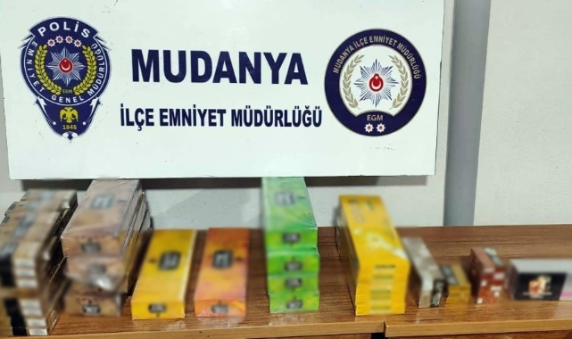 Mudanya’da kaçak sigara operasyonu