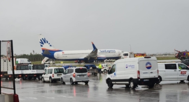 Antalya Havalimanı’nda korkutan kaza ucuz atlatıldı