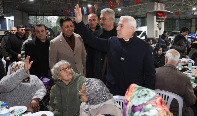 Başkan Bozbey Kestel halkıyla orucunu açtı