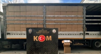 Bursa'da 10 milyon kaçak makaron ele geçirildi